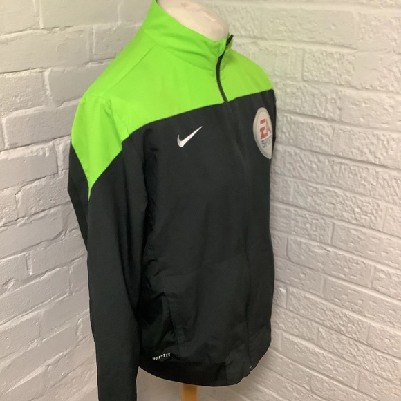 Adidas Dri-fit EA Sports Full Zip Track Top - Size L - Grey & Green - P2P 22” - Picture 3 of 8